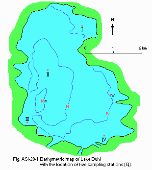 Bathymetric map | Lake Buhi | World Lake Database - ILEC